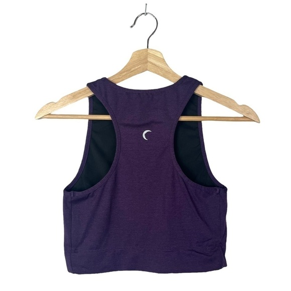 ZYIA Purple Grape Longline High Neck Sports Bra S - Picture 2 of 4